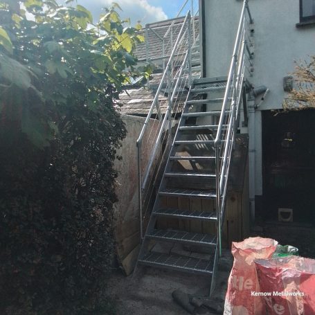 Bespoke built Staircase, fully galvanised for many years in the cornish weather 